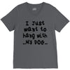 i just want to hang with my dog V-Neck Tee