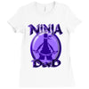ninja dad Ladies Fitted T-Shirt