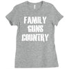 family, guns, country Ladies Fitted T-Shirt