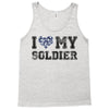 i love my soldier navy camouflage Tank Top