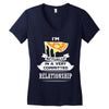 I Am Pizza Actually In A Very Commited Relationship Women's V-Neck T-Shirt