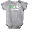 zombie fast food  funny Baby Onesie