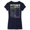 October Girl Facts Libra Women's V-Neck T-Shirt