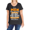 all men are created equal but only the best are born in october Ladies Curvy T-Shirt