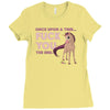once upon a time Ladies Fitted T-Shirt