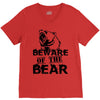 Beware Of The Bear V-Neck Tee