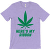 Support Liver Cancer Awareness With A Emerald Cannabis Leaf T-Shirt