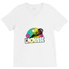neon lacrosse V-Neck Tee