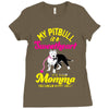 my pitbull is a sweetheart Ladies Fitted T-Shirt