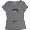 Mommy Dead Battery Women's Triblend Scoop T-shirt