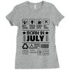 Born In July Ladies Fitted T-Shirt