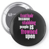 i cut hair Pin-back button