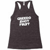 greedo shot first Racerback Tank