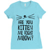 are you kitten me girls Ladies Fitted T-Shirt