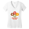 don't settle for less Women's V-Neck T-Shirt