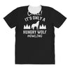 chill hungry wolf All Over Women's T-shirt