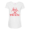 toxic biohazard Maternity Scoop Neck T-shirt