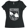 cat best friends for life Women's Triblend Scoop T-shirt