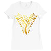 Phoenix Tribal Bird Ladies Fitted T-Shirt