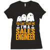 cant scare me im sales engineer halloween Ladies Fitted T-Shirt