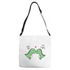 t rex problems Adjustable Strap Totes