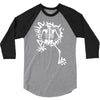 a skeleton crawling 3/4 Sleeve Shirt