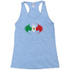 bat man mexican flag mexico logo Racerback Tank