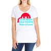 guns dont kill people Ladies Curvy T-Shirt