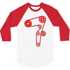 strap of the distribution of the engine 3/4 Sleeve Shirt