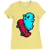 radical ghost Ladies Fitted T-Shirt