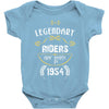 legendary riders are born in 1954 Baby Bodysuit