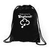 welcome to england! Drawstring Bags