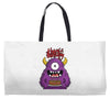 happy birthday monster Weekender Totes