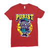 angry bull Ladies Fitted T-Shirt