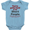 hand it to short people Baby Bodysuit