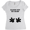 Hands off my Bump Women's Triblend Scoop T-shirt