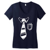 geek pocket protector tie Women's V-Neck T-Shirt
