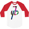 jake paul colorful 3/4 Sleeve Shirt