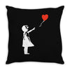 banksy style Throw Pillow