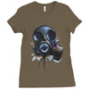 gas mask Ladies Fitted T-Shirt