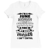 I Am A June Women Ladies Fitted T-Shirt