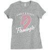 single flamingle Ladies Fitted T-Shirt