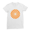 orange vec Ladies Fitted T-Shirt