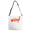 love vinyl Adjustable Strap Totes