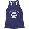 paw pun for pet lovers Racerback Tank