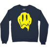melting acid smiley face Crewneck Sweatshirt