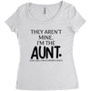 the cool fun and favorite aunt Women's Triblend Scoop T-shirt