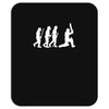 evolution of cricket white silhouette Mousepad