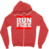 free running parkour run free Zipper Hoodie