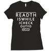 read this while i check out your tis Ladies Fitted T-Shirt